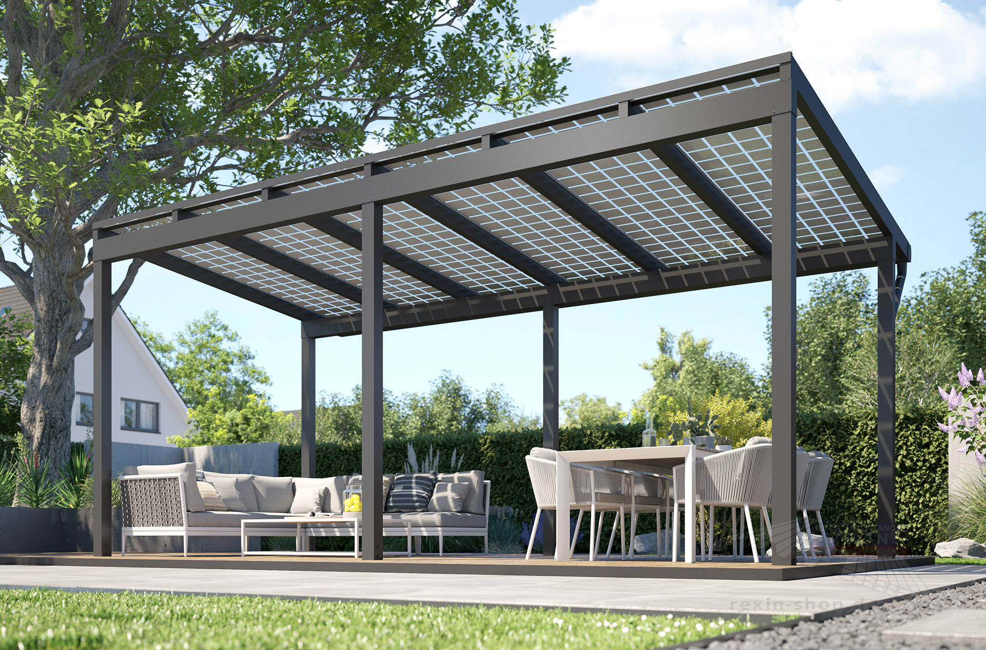 REXOsolar® Free Photovoltaik Bausatz freistehend 9m x 3m ▷ Rexin-Shop